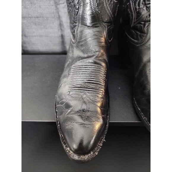 Tony Lama Leather Antigua Black Western Cowboy Boots Size 10 D Model #2964 Mens - Picture 3 of 8